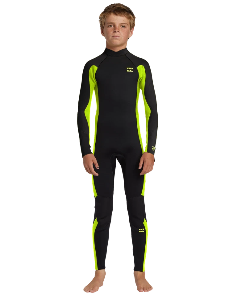 Traje de neopreno Billabong para niños de 3/2 mm con cremallera trasera manga larga longitud completa Foto 1 de 1