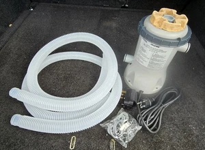 BESTWAY 530gal FLOWCLEAR FILTER PUMP SWIMMING POOL UP TO 15ft WITH 32mm FITTINGS - Picture 1 of 9
