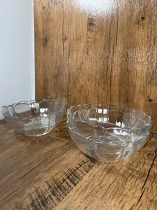 4 Vintage Arcoroc Arcade Bengale 5" Scalloped Glass Bowls Berry France - Picture 1 of 6