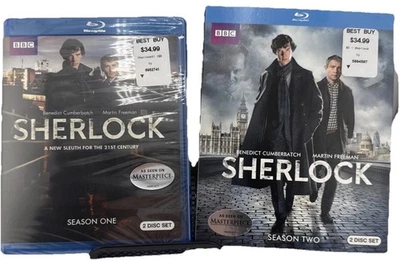 Sherlock BBC Collection Seasons 1-2 Blu-ray Benedict Cumberbatch - Image 1 of 3