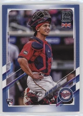 2021 Topps UK Edition Blue /75 Ben Rortvedt #180 Rookie RC - Image 1 of 2