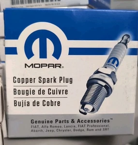 NEW OEM Mopar Spark Plugs Set of 4 68303921AA Dodge 3.9L 5.2L 5.9L 1997-2003 - Picture 1 of 2