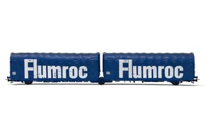 JOUEF HJ6238 SNCF wagon bâché 3 essieux Lails bleu Flumroc épIV NEUF BOITE - Photo 1/3