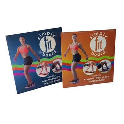 DVDs de entrenamiento Simply Fit Board incluyen guías de usuario básicas y avanzadas selladas Foto 1 de 3