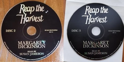 Margaret Dickinson Reap The Harvest audiobook cd, discs 2 & 3 only, abridged - Image 1 of 4