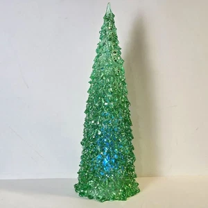 Albero scintillante illuminato verde Valerie Parr Hill 21" con luci chiare e colorate  - Foto 1 di 8