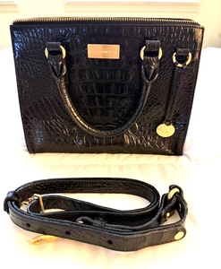 Brahmin Melbourne Crossbody Leather Bag, Black - Pristine Condition - Picture 1 of 7