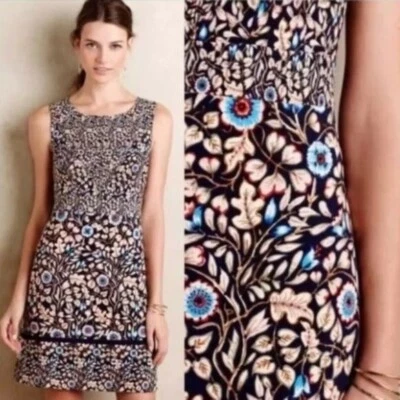 Vestido Vaina Maeve Anthropologie Brindille Estampado Floral Sin Mangas Talla 8 Foto 1 de 4