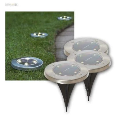 LED Solar-Markierlicht warmweiß, Rand-Weglicht Bodenleuchte Spot Lawnlight - Bild 1 von 4