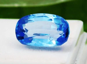 8,91 ct natürlicher Ceylon blauer Saphir Kissenschliff zertifiziert loser Edelstein - Bild 1 von 6