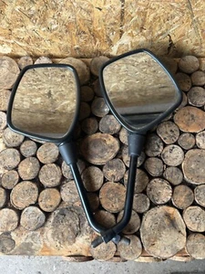 Suzuki GS500 EU GM51B 89-00 Seitenspiegel Rückspiegel Set Mirrors silber - Bild 1 von 7