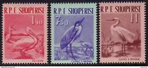 Albania, 1961, Birds, Animals, Fauna, MNH, Michel 630-632 - Picture 1 of 1