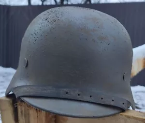 Helmet german original nice helmet M40 size 64 WW2 WWII Free Shipping - Picture 1 of 12