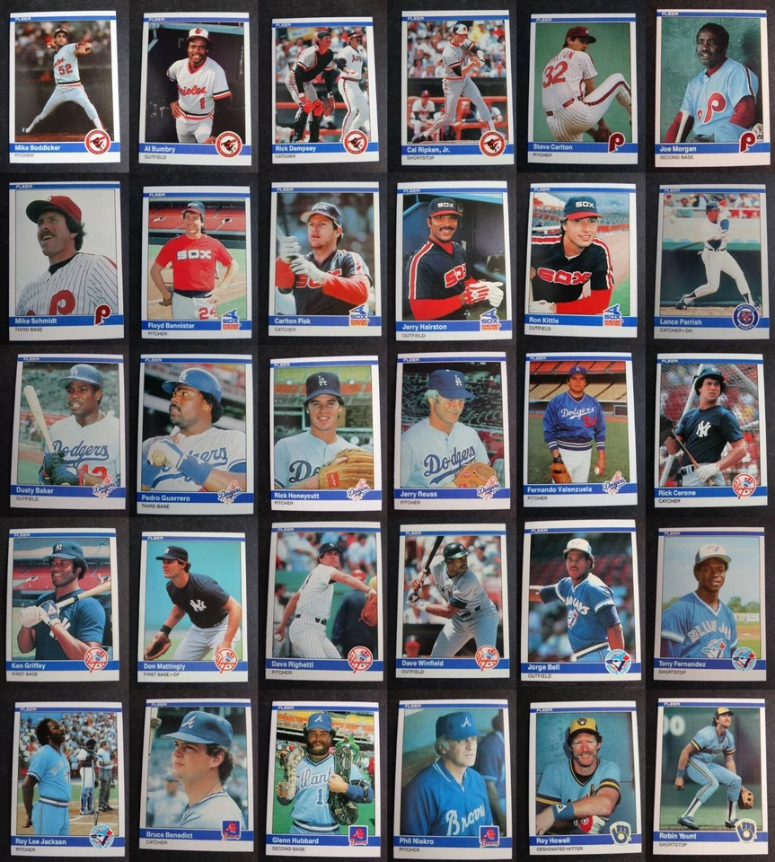 1984 Fleer Baseball Cards Complete Your Set You U Pick From List 1-220 - Image 1 of 1