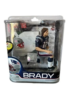 Tom Brady McFarlane NFL New England Patriots Series 27 Blue Jersey Long Hair - Picture 1 of 7