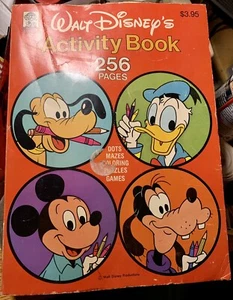 Vintage Walt Disney's  Activity Book Merrigold Press 1981  OVER 90% UNUSED - Picture 1 of 1