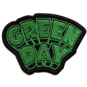 Green Day Band Patch Dookie Script Logo Embroidered Iron-On - Picture 1 of 2