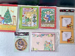 Lote De Colección de 8 Tarjetas de Nota Mary Engelbreit y Env, 6- Tarjetas 3D, Diario, 3 Imanes - Imagen 1 de 8