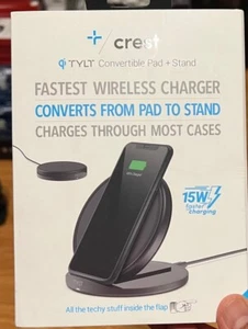 TYLT Crest Convertible Pad + Charging Stand 15W Qi - Sealed NEW - Picture 1 of 1