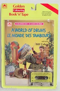 A World of Drums with Bill Usher Coloring Book & Cassette Tape 1991 NEW - Picture 1 of 1