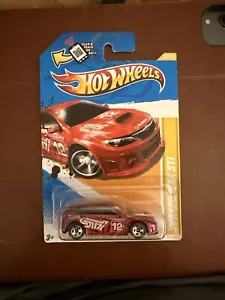 2012 Hot Wheels Walmart Redline #33 New Models 33/50 SUBARU WRX STI Red w/RL5Sp - Picture 1 of 2