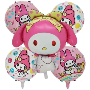 My Melody 5er Set Hello Kitty Luftballons für MyMelody Kindergeburtstag Party Ballon - Bild 1 von 4