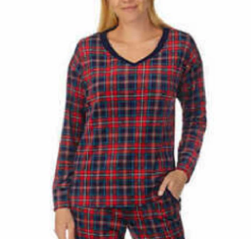 Nautica Women's Lightweight Fleece Pajama PANTS ONLY (Plaid L )GENTLY USED - Image 1 of 1