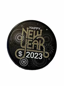 SEATTLE KRAKEN 2023 Happy New Year Puck New Free Shipping - Picture 1 of 4
