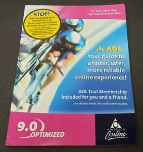 AOL 9.0 Optimized Version CD NEU UNGEÖFFNET Vintage Sammlerstück Software Disc - Bild 1 von 6
