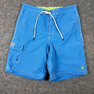 Polo Ralph Lauren Blue Swim Trunks Board Shorts 9" Men's Size Small - Picture 1 of 14