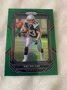 2022 Panini Prizm Football Green Prizm Parallel #205 - Wes Welker | Patriots - Bild 1 von 2