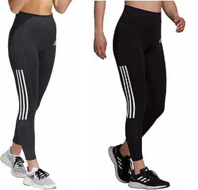 Leggings Adidas para mujer ligeros tiro alto 3 rayas 7/8 Foto 1 de 4