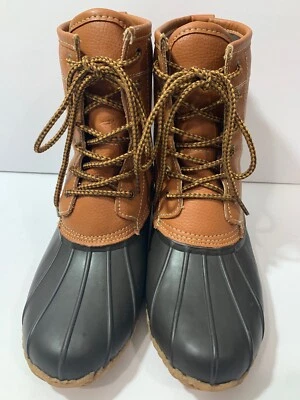 Женские светло-коричневые кожаные ботинки-утки Merona Hudson размер 8 — бывшие в употреблении - Изображение 1 из 4