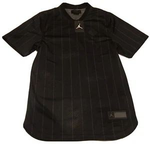 Camiseta deportiva Air Jordan retro 9 para hombre negra gris talla mediana AH9909-010 - Imagen 1 de 11