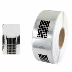 Schmale silberne Nagelaufbauformen UV/LED Builder Gellack Acryl Tips Aufkleber - Bild 1 von 2