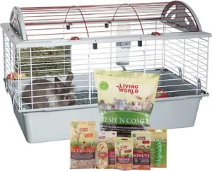 LIVING WORLD DELUXE RABBIT STARTER KIT - STANDARD - NIB ITEM #61797 - Picture 1 of 4