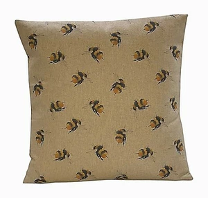 1 x 16" Bumblebee Linen Yellow Black Cushion Cover - Picture 1 of 1