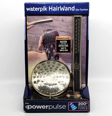 Waterpik HairWand Pulso Sistema Spa Power Pulse Masaje Power Peine Cromo NUEVO Foto 1 de 4