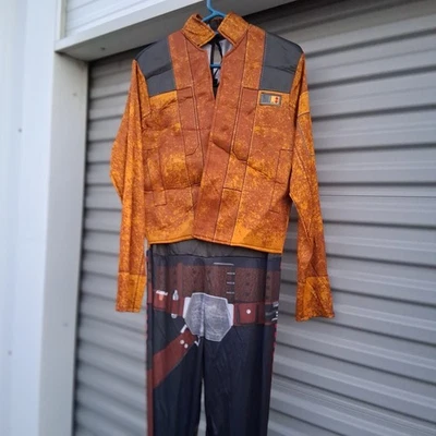 Fantasia de Halloween Star Wars Han Solo tamanho adulto marrom médio peça única - Imagem 1 de 4