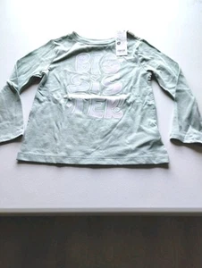 Carter's Little Girls Long Sleeve Tee Sz XS (4-5) BIG SISTER Green Purple NWT - Picture 1 of 7