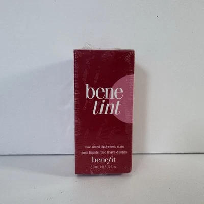 BENEFICIO ~ MANCHA DE LABIOS Y MEJILLAS TEÑIDA DE ROSA BENETINT ~ 0,2 oz, 6 ml nueva sin caja Foto 1 de 4