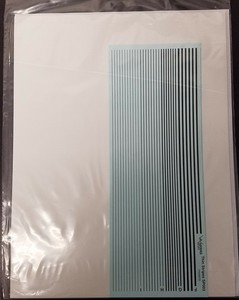 Warbird Various Size Thin Stripes - Black decals SP003 x
