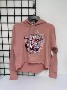 SPIDER-MAN MARVEL Pink Floral Crop Top Universal Studios EXCLUSIVE - Picture 1 of 3