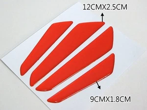 CAR DOOR EDGE GUARD PROTECTION MOULDING RED X 4 PIECES - Picture 1 of 2