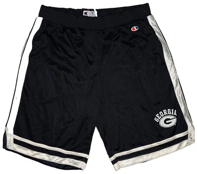 Champion NCAA Georgia Bulldogs Men's Black/White Basketball Mesh Shorts; XL - Image 1 of 4