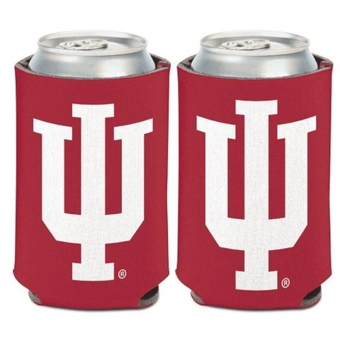 Indiana Hoosiers 12oz Two Sided Can Cooler [NEW] NCAA Coozie Koozie Beer Drink Cover