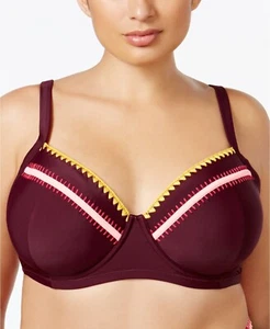 Jessica Simpson Women's Underwire Bikini Top Merlot Separates Plus Size 0X - Picture 1 of 1