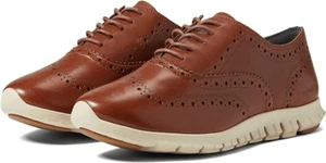 Cole Haan Zerogrand Wing Oxford Leder Sneaker Schuh 6,5 Karton Braun Woodbury OXII - Bild 1 von 8