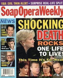 SOAP OPERA WEEKLY August 21 2007 One Life to Live Peter Bergman Sharon Case - Bild 1 von 2