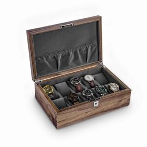 Wood Watch Boxes Storage Organizer Box with Lock Jewelry Display Cabinet Gift